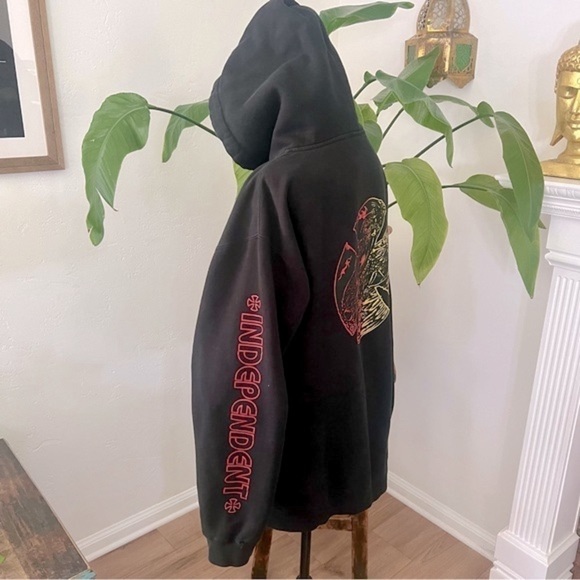 Vintage Independent Truck Company Black Zip Up Hoodie - Picture 5 of 14